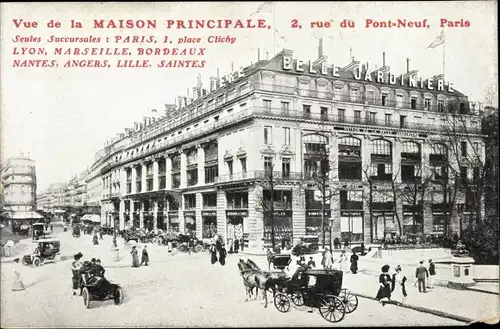 Ak Paris, Maison Principale, 2 Rue de Pont Neuf, Belle Jardinière, Straßenansicht