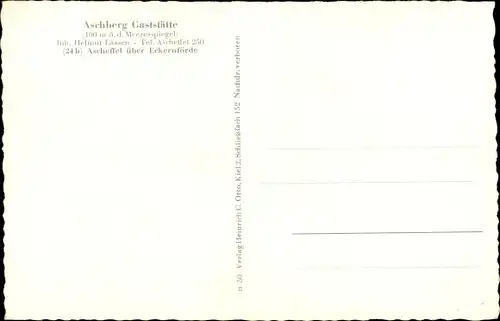 Ak Ascheffel in Schleswig Holstein, Teilansicht, Bismarckdenkmal, Aschberg Gaststätte von H. Lassen