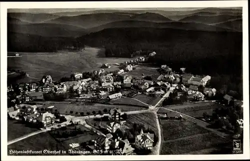 Ak Oberhof im Thüringer Wald, Höhenluftkurort, Luftbild vom Ort, Klinke & Co. 11347