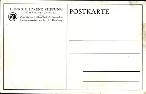 Künstler Ak Oberhof im Thüringer Wald, Heinrich Lorenz Stiftung