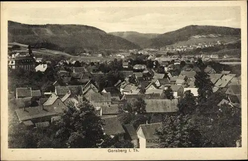 Ak Geraberg in Thüringen, Blick über die Dächer der Stadt