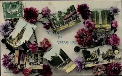 Ak Versailles Yvelines, Eglise, Monument, Miniaturansichten