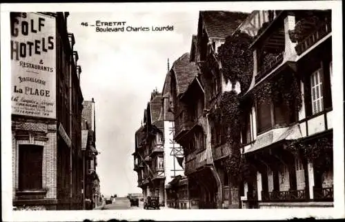 Ak Étretat Seine Maritime Normandie, Boulevard Charles Lourdel, Hostellerie La Plage