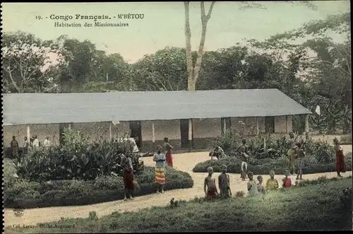 Ak M'Betou Franz. Kongo, Habitation des Missionaires