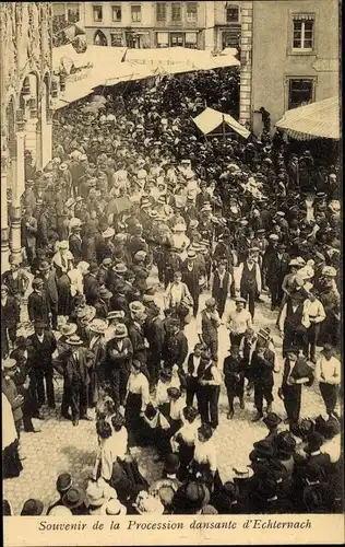 Ak Echternach Luxemburg, Procession dansante