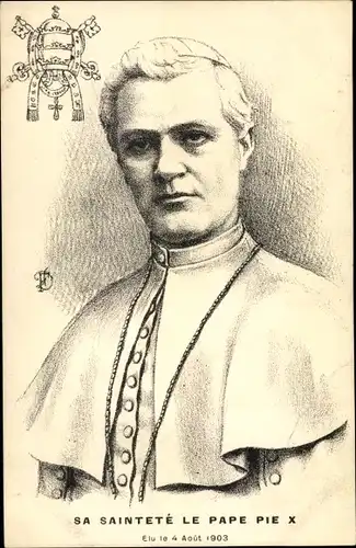 Künstler Ak Papst Pius X., Giuseppe Melchiorre Sarto