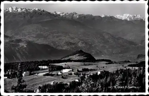 Ak Crans près Céligny Kt. Waadt Schweiz, Panorama