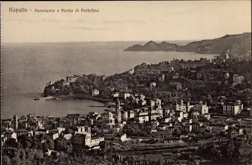 Ak Rapallo Liguria, Panorama e Punta di Portofino
