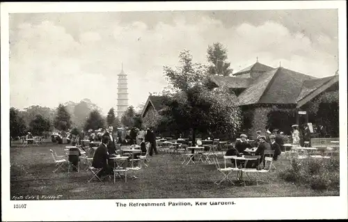 Ak London City, Kew Gardens, The Refreshment Pavilion