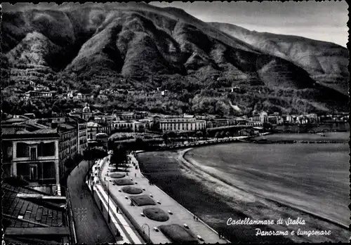 Ak Castellammare di Stabia Campania, Panorama, lungomare