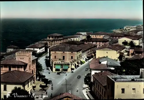 Ak San Vincenzo Livorno Toscana, Panorama