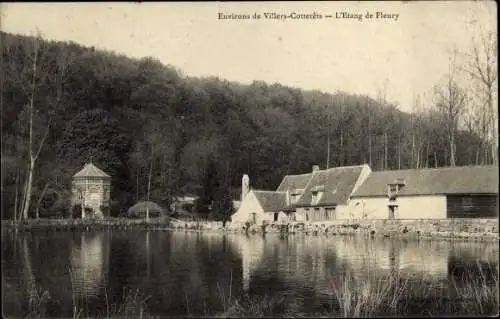 Ak Villers Cotterêts Aisne, L'Etang de Fleury