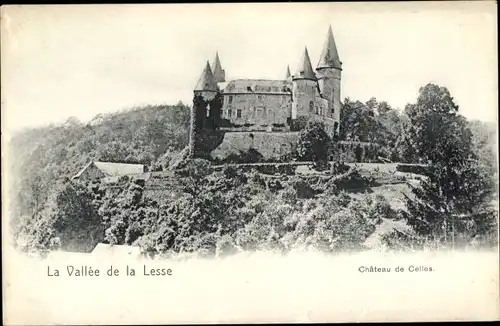 Ak Vallée de la Lesse Houyet Wallonien Namur, Château de Celles