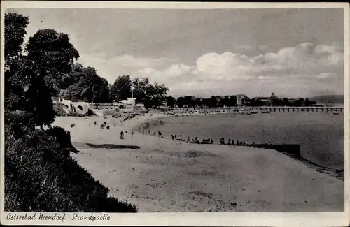 Ak Niendorf Timmendorfer Strand Ostholstein, Strandpartie