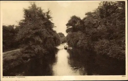 Ak Tonbridge South East England, On the Medway, Flusspartie