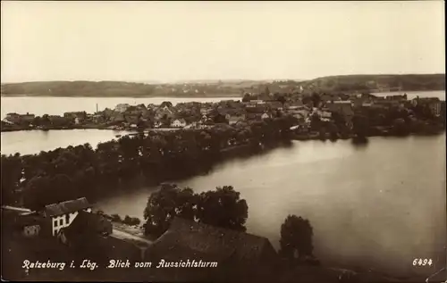 Ak Ratzeburg im Herzogtum Lauenburg, Blick vom Aussichtsturm
