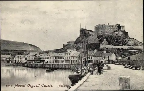 Ak Jersey Kanalinseln, Mount Orgueil Castle