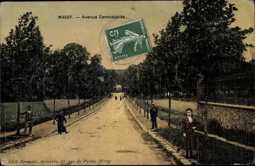 Ak Massy Essonne, Avenue Cambaceres