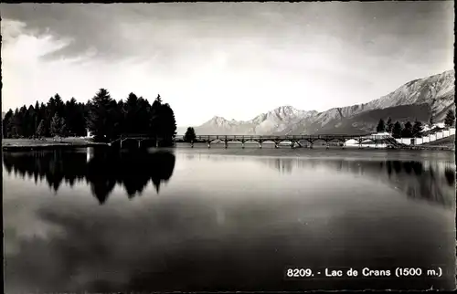 Ak Crans près Céligny Kt. Waadt Schweiz, Vue du Lac