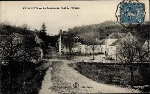 Ak Dordives Loiret, Le hameau du Pont de Dordives