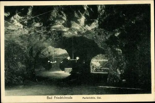 Ak Friedrichroda im Thüringer Wald, Marienhöhle, Ost