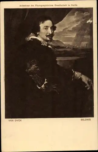 Künstler Ak Flämischer Maler Van Dyck, Selbstbildnis