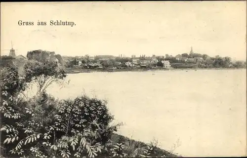 Ak Schlutup Lübeck in Schleswig Holstein, Blick auf den Ort