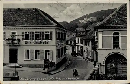 Ak Bad Dürkheim am Pfälzerwald, Kaiserlautererstraße, Winzergenossenschaft