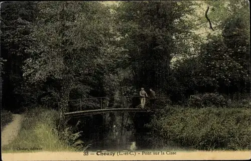 Ak Chouzy Loir et Cher, Pont sur la Cisse