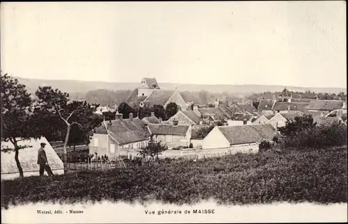 Ak Maisse Essonne, Vue générale