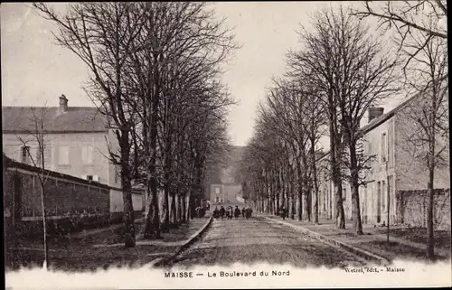 Ak Maisse Essonne, Le Boulevard du Nord