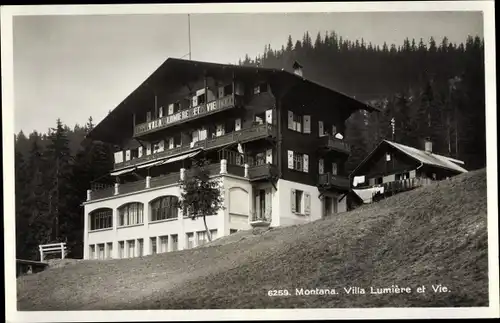 Ak Montana Kt. Wallis Schweiz, Villa Lumière et Vie