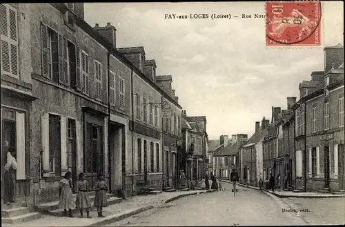 Ak Fay aux Loges Loiret, Rue Notre Dame