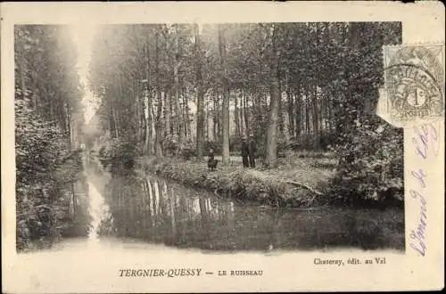 Ak Tergnier Quessy Aisne, Le Ruisseau