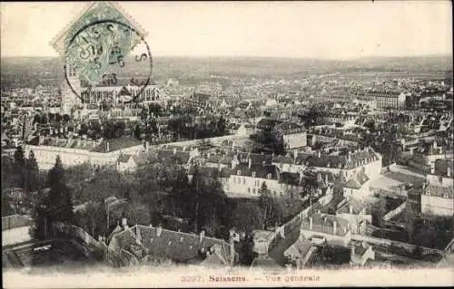 Ak Soissons Aisne, Vue generale