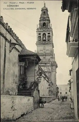 Ak Cordoba Andalusien Spanien, Calle del Cardenal Herrero, Iglesia