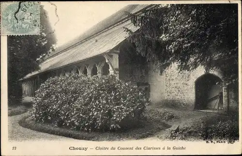 Ak Chouzy Loir et Cher, Cloitre du Couvent des Clarisses a la Guiche