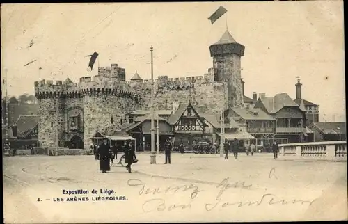 Ak Liège Lüttich Wallonien, les Arènes Liégeoises