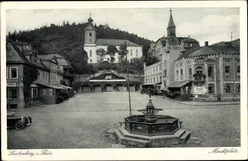 Ak Leutenberg in Thüringen, Marktplatz