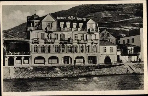 Ak Assmannshausen Rüdesheim am Rhein, Historischer Gasthof Jung Anker