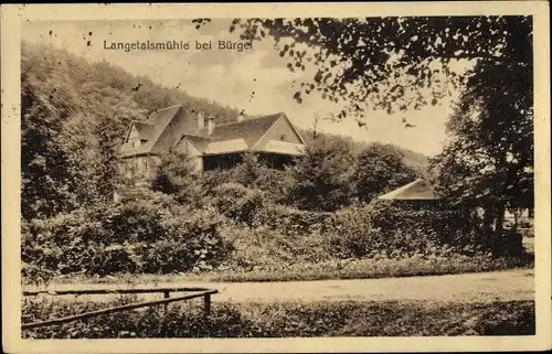 Ak Bürgel in Thüringen, Langetalsmühle