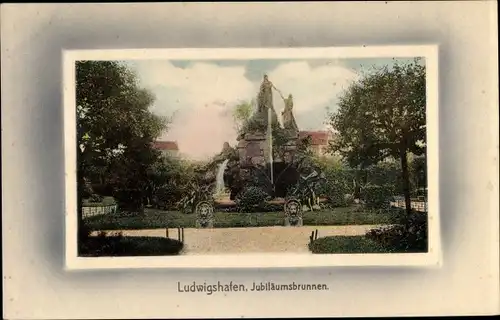 Ak Ludwigshafen am Rhein Rheinland Pfalz, Jubiläumsbrunnen