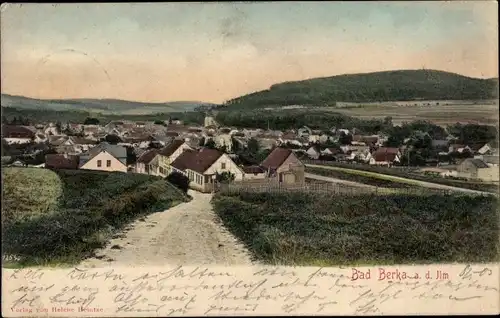 Ak Bad Berka in Thüringen, Blick auf den Ort