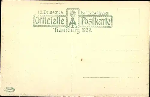 Ak Hamburg, 16. Deutsches Bundesschießen 1909, Festzug, Jagdgruppe