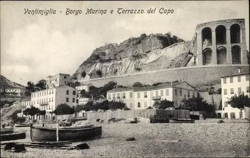 Ak Ventimiglia Liguria, Borgo Marina e Terrazzo del Capo