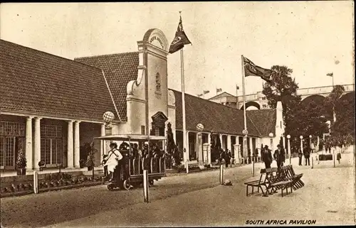 Ak Weltausstellung London 1924, South Africa Pavilion, cart