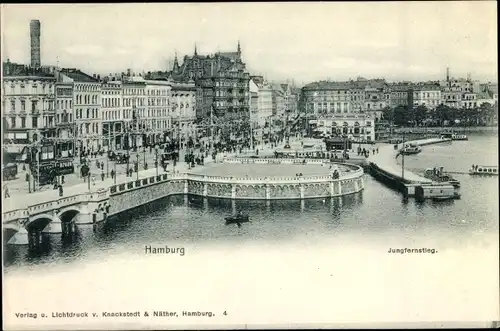 Ak Hamburg, Jungfernstieg