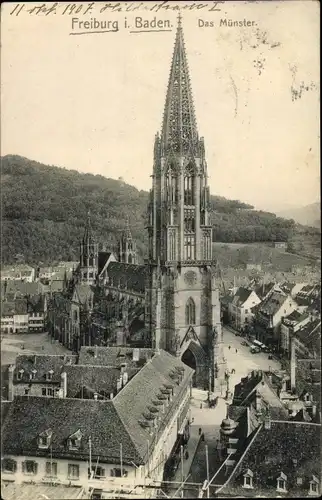 Ak Freiburg im Breisgau, Das Münster