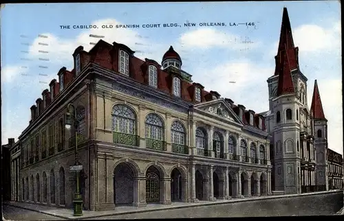 Ak New Orleans Louisiana USA, The Cabildo, Old Spanish Court Blog