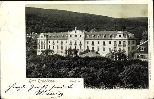 Ak Bad Brückenau im Sinntal Unterfranken, Kurhotel